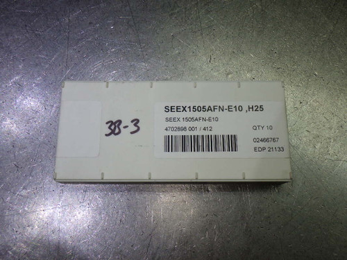 SECO Carbide Milling Inserts QTY10 SEEX1505AFN-E10 H25 (LOC1997B)