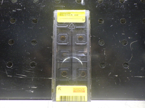 Sandvik Carbide Inserts QTY10 R245-12 T3 E-PL 4330 (LOC2693C)