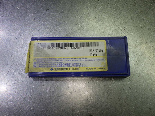 Sumitomo Carbide Milling Inserts QTY10 XDMT150408PDEN ACZ350 (LOC1997B)