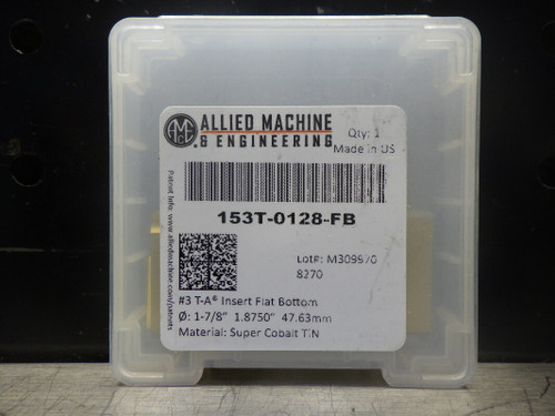 AMEC T-A #3 1-7/8" Super Cobalt Spade Drill Insert 153T-0128-FB (LOC2693C)