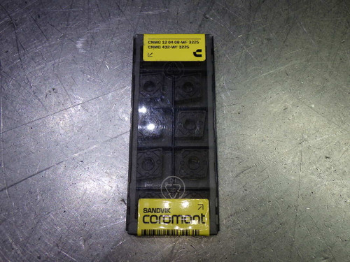 Sandvik Carbide Inserts QTY10 CNMG 432-WF/CNMG 12 04 08-WF 3225 (LOC2889A)