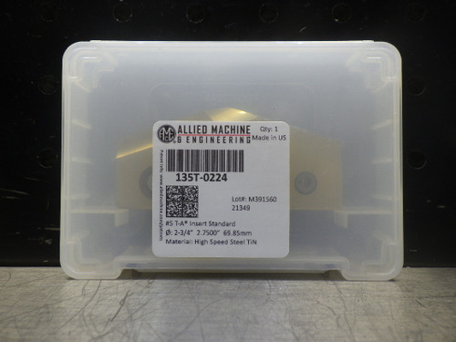 AMEC Gen2 #5 T-A 2-3/4" HSS Spade Drill Insert 135T-0224 (LOC2693C)