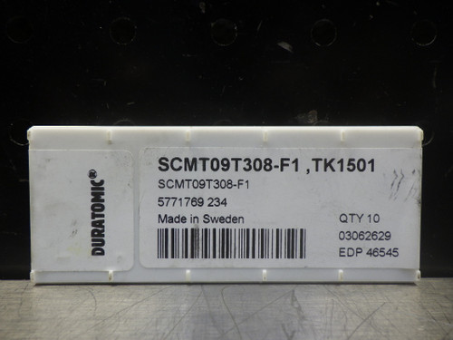 SECO Carbide Inserts QTY10 SCMT09T308-F1 TK1501 (LOC2110A)
