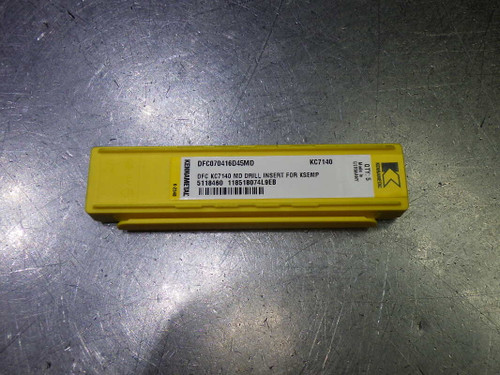 Kennametal Carbide Milling Inserts QTY5 DFC070416D45MD KC7140 (LOC2677A)