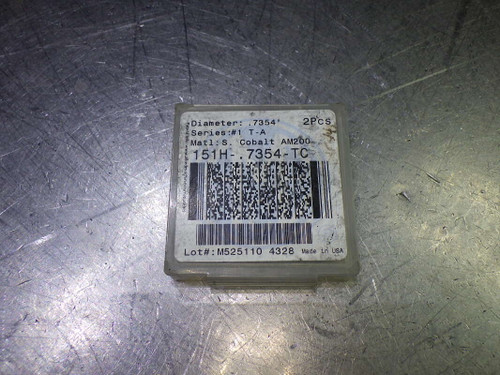 AMEC T-A #1 .7354" Super Cobalt Spade Drill Inserts QTY2 151H-.7354-TC (LOC2692A)
