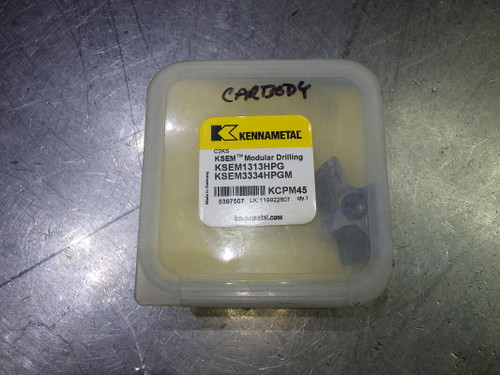 Kennametal 1.313" Carbide Drill Tip Insert QTY1 KSEM1313HPG KCPM45 (LOC1646)
