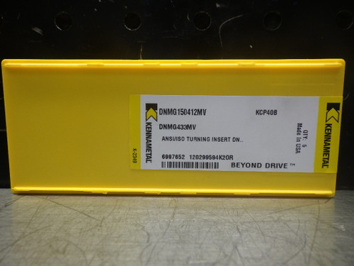 Kennametal Carbide Inserts QTY5 DNMG150412MV KCP40B (LOC2751B)