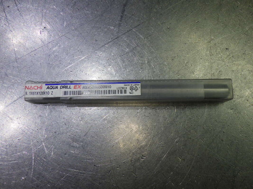 Nachi 9.1mm Coolant Thru 5xD Carbide Drill 10mm Shank AQDEXZ0H5D0910 (LOC1646)