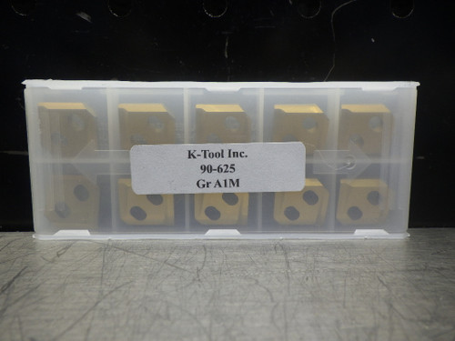 K-Tool 90° Slit Point Spot Drill Carbide Inserts QTY10 90-625 Gr A1M (LOC2751B)