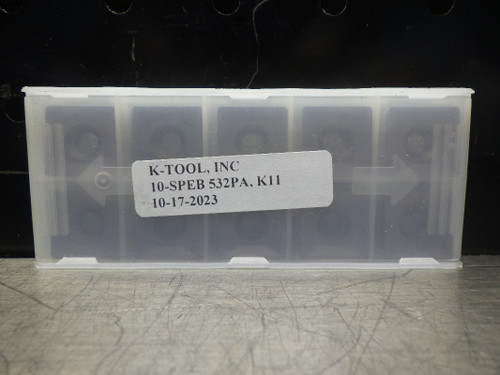 K-Tool Carbide Inserts QTY10 10-SPEB 532PA K11 (LOC2751B)