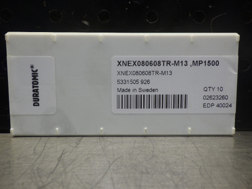 SECO Carbide Inserts QTY10 XNEX080608TR-M13 MP1500 (LOC2763C)