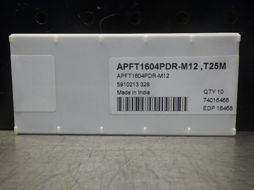 SECO Carbide Inserts QTY10 APFT1604PDR-M12 T25M (LOC2979B)