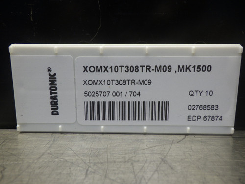 SECO Carbide Inserts QTY10 XOMX10T308TR-M09 MK1500 (LOC2979B)