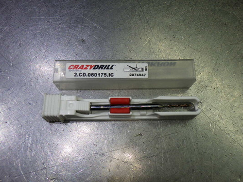 Mikron CrazyDrill 1.75mm Coolant Thru 6xD Carbide Drill 2.CD