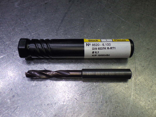 Guhring 6.1mm Coolant Thru 3xD Carbide Drill 8mm Shank 9085200061000 (LOC1163B)