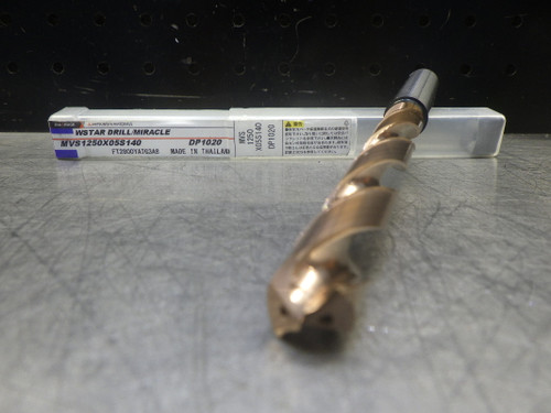 Mitsubishi 12.5mm 5xD Coolant Thru Carbide Drill MVS1250X05S140 DP1020 (LOC1855B)