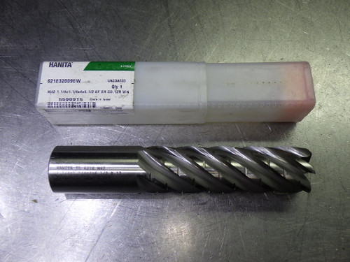 Widia/Hanita 1.25" 6 Flute CR M42 Cobalt HSS Roughing Endmill 621E32009EW (LOC1188D)