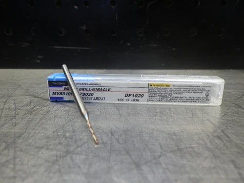 Mitsubishi 3/64" Carbide Drill 3mm Shank MVS0109X07S030 DP1020 (LOC1530)
