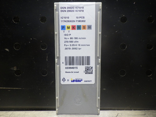 Iscar Carbide Inserts QTY10 DGN2002C IC1010 (LOC1530)