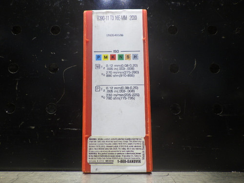 Sandvik Carbide Inserts QTY10 R390-11 T3 1RE-MM 2030 (LOC1530)