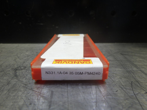 Sandvik Carbide Inserts QTY10 N331.1A-04 35 05M-PM 4240 (LOC1964D)