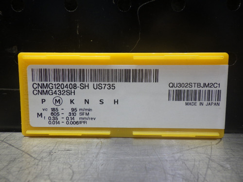Mitsubishi Carbide Inserts QTY10 CNMG120408-SH US735 (LOC1963D)