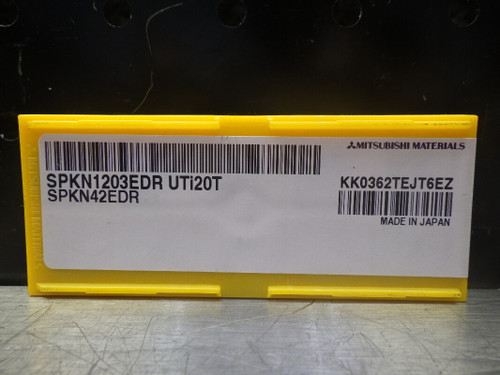 Mitsubishi Carbide Inserts QTY10 SPKN1203EDR UTI20T (LOC1963D)