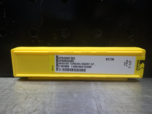 Kennametal Carbide Inserts QTY5 CPGH09T302 KC730 (LOC2108B)