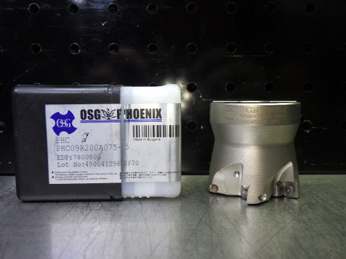 OSG Phoenix 2" Coolant Thru Facemill 3/4" Arbor PHC09R200A075-5 (LOC1183A)