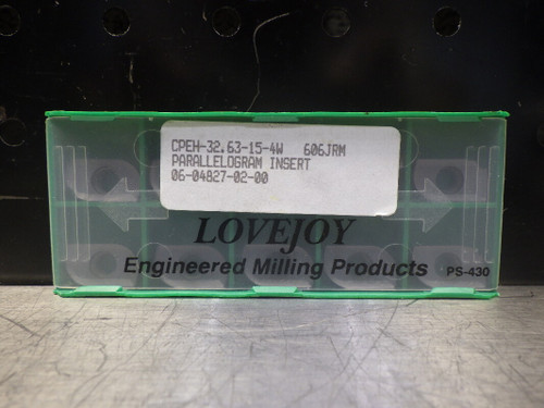 Lovejoy Carbide Drills Inserts QTY10 CPEH-32.63-15-4W 606JRM (LOC1005B)