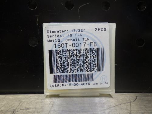 AMEC T-A #0 17/32" Carbide Spade Drill Inserts QTY2 150T-0017-FB (LOC1005B)