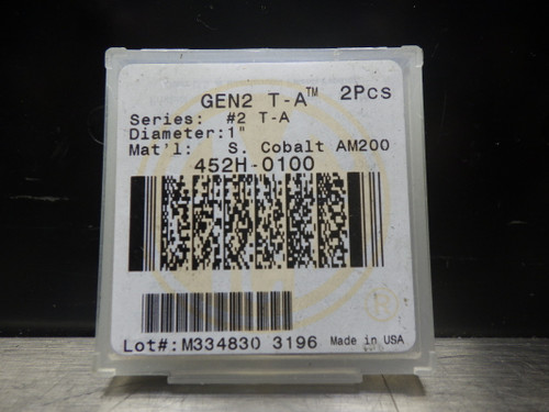 AMEC Gen2 T-A #2 3/16" Cobalt Spade Drill Inserts QTY2 452H-0100 (LOC1005B)