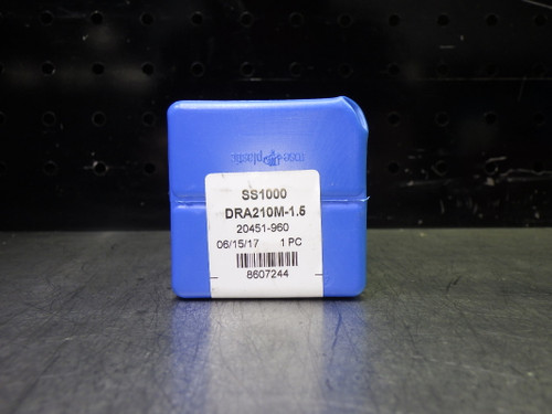 Kyocera 21-21.99mm Coolant Thru 1.5xD Drill 1" Shank SS1000 DRA210M-1.5 (LOC2761A)