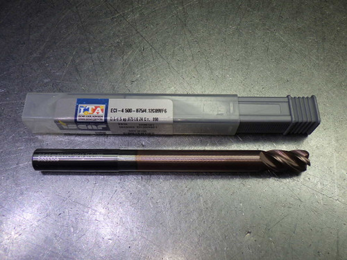 Iscar 1/2" 4 Flute Carbide CR Endmill .09" R ECI-4 500-875/4.12C09VF6 (LOC2761A)
