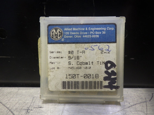 AMEC Gen2 T-A #0 9/16" Cobalt Spade Drill Inserts QTY2 150T-0018 (LOC1360A)