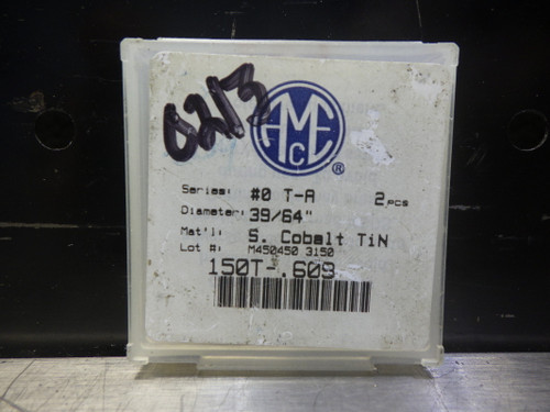 AMEC Gen2 T-A #0 39/64" Cobalt Spade Drill Inserts QTY2 150T-.609 (LOC1360A)