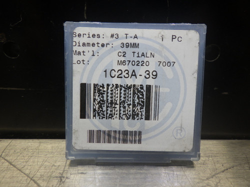 AMEC Gen2 T-A #3 39mm Carbide Spade Drill Inserts QTY1 1C23A-39 (LOC1360A)