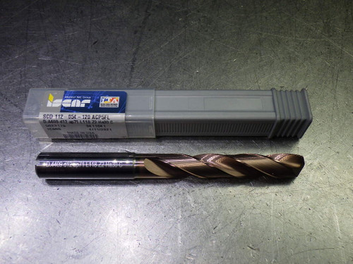 Iscar 11.2mm Coolant Thru 5xD Carbide Drill SCD 112-054-120 SCP5FL (LOC1005A)