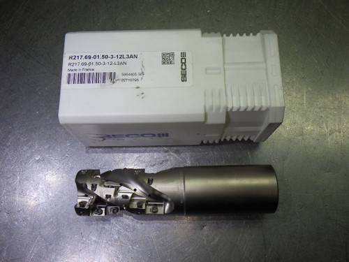 SECO 1.5" 3 Flute Coolant Thru Milling Cutter R217.69-01.50-3-12L3AN (LOC536)