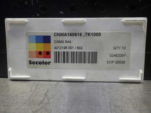 SECO Carbide Inserts QTY10 CNMA160616 TK1000 (LOC1136B)