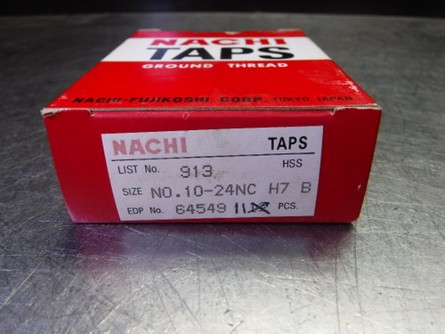 Nachi No.10-24NC H7 B Standard Hand Tap QTY11 L913/64549 (LOC2489)