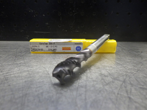 Sandvik 1/2"-13 UNC 3 Flute Spiral Tap EX23PS1/2 UNC 1/2-13 H3 (LOC535)