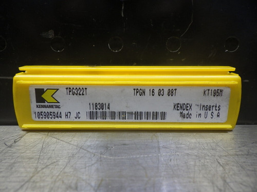 Kennametal Carbide Inserts QTY 5 TPG322T KT195M (LOC535)