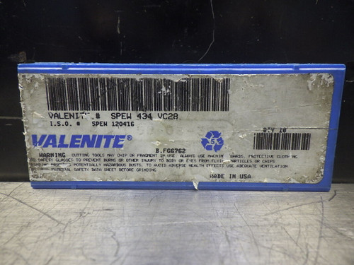 Valentine Carbide Inserts QTY10 SPEW 434 VC28 (LOC568B)