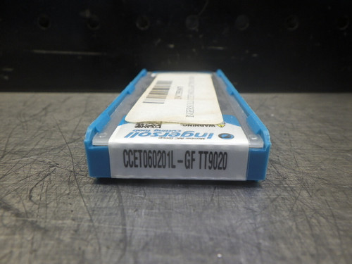 Ingersoll Carbide Inserts QTY10 CCET060201L-GF TT9020 (LOC613B)