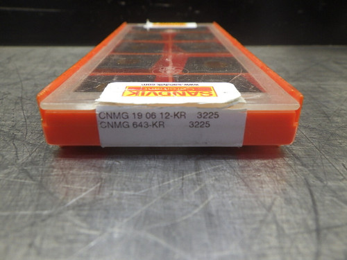 Sandvik Carbide Inserts QTY10 CNMG 19 06 12-KR 3225 (LOC268B)