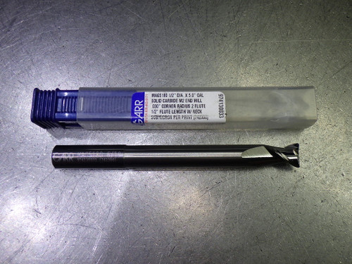 GARR 1/2" 2 Flute Carbide CR Endmill 1/2" Shank .03" R MAG5180 (LOC658A)