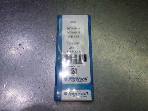 Ingersoll Carbide Inserts QTY10 SHLT140508N-FS IN2005 (LOC1783A)