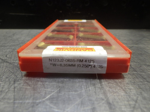 Sandvik Carbide Inserts QTY10 N123J2-0635-RM 4125 (LOC2698A)