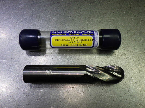 Ultra Tool 3/4" 3 Flute Carbide Ballnose Endmill 3/4" Shank 32140 (LOC2418B)